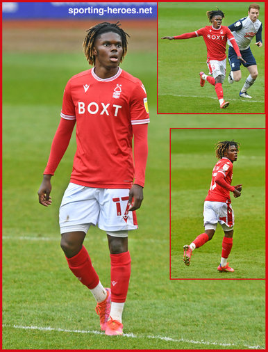Alex MIGHTEN - Nottingham Forest - League Appearances