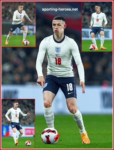 Phil FODEN - England - International matches in 2022.