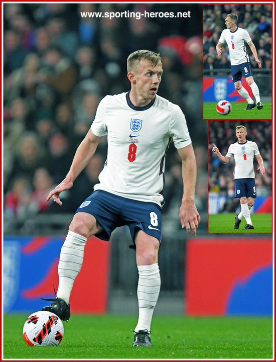 James WARDPROWSE International matches in 2022. England