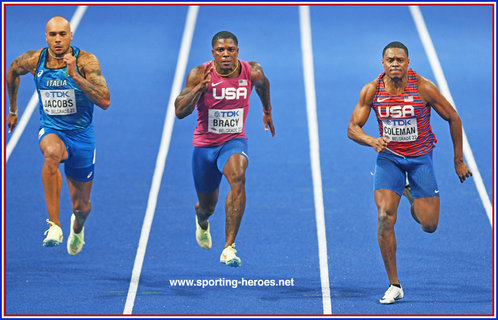Marvin BRACY - U.S.A. - Bronze 60m at 2022 World Indoor Champs.