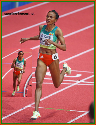 Gudaf TSEGAY - Ethiopia - 2022 World Indoor Champions 1500m gold.