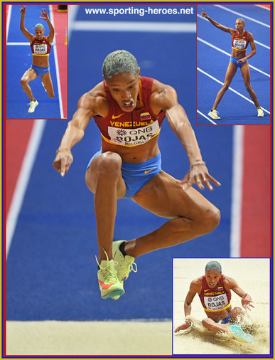 Yulimar ROJAS - Venezuela - World Record & Gold medal at 2022 World Indoor Champs.