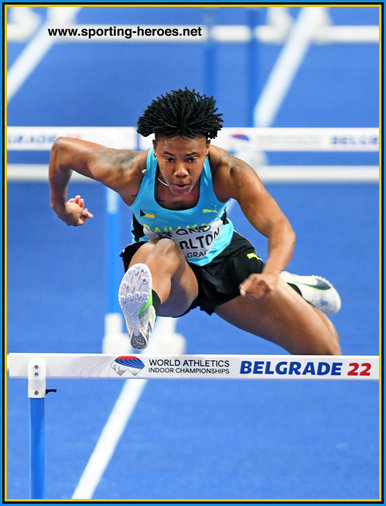 Devynne CHARLTON - Bahamas - Hurdles silver medal at 2022 World Indoor Champs.