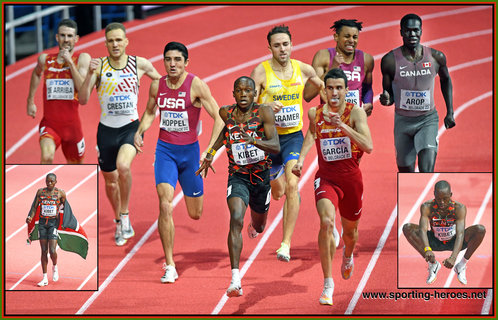 Noah KIBET - Kenya - 800m silver at 2022 World Indoor Championships.