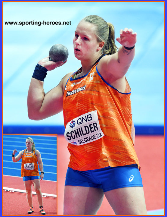 Jessica SCHILDER Shot put bronze at both 2022 World Championships