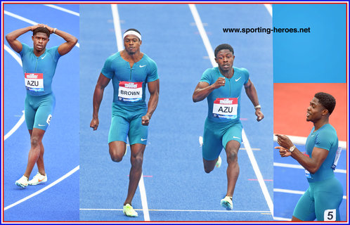 Jeremiah AZU - Great Britain & N.I. - Winning 100m races. in 2020.