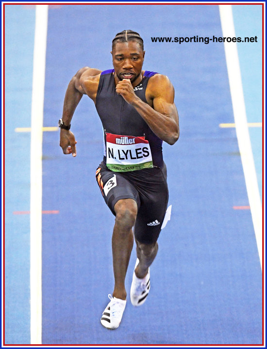 Noah LYLES 2022 World 200m champion in record time. U.S.A.