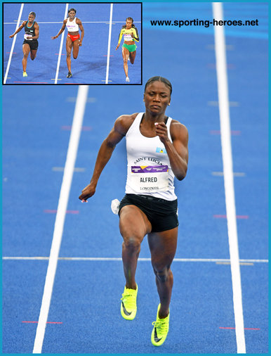 Julien ALFRED - Saint Lucia - 100m silver medal at 2022 Commonweath Games.