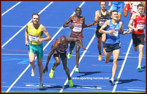 Timothy  CHERUIYOT - Kenya - Silver medal in 1500m at Commonwealth Games