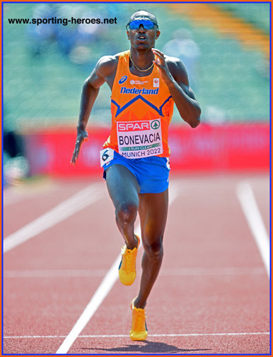 Liemarvin  BONEVACIA - Nederland - 4th in 400m at 2022 European Championships.