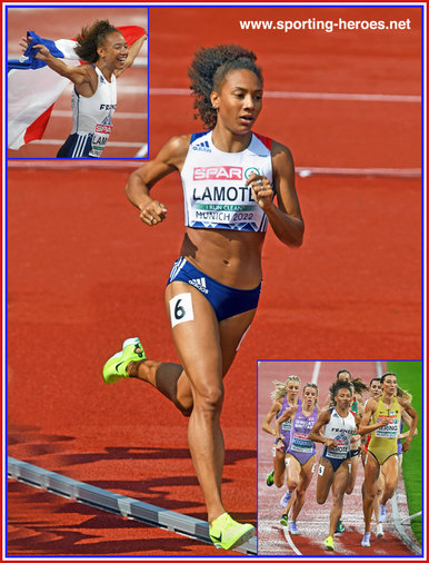Renelle LAMOTE - France - 800m silver medal at 2022 European Championships.