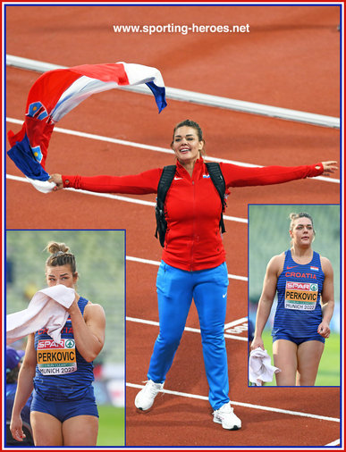 Sandra Perkovic - Croatia  - World silver & European Gold medals in 2022.