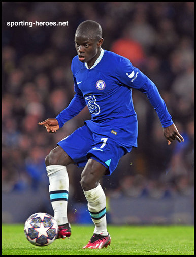 N'Golo KANTE - Chelsea FC - 2022-2023 Champions League K.O. games.