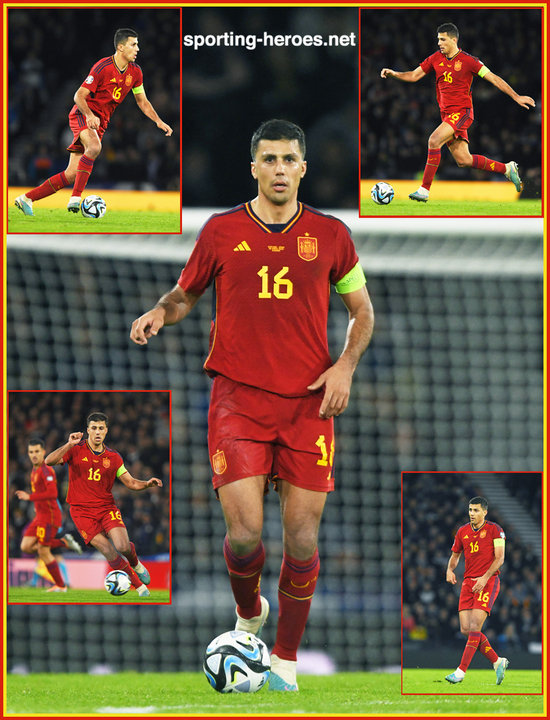 RODRI EURO 2024 Qualifing matches. Spain