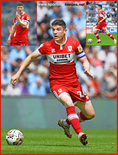 Darragh LENIHAN - Middlesbrough FC - League appearances.