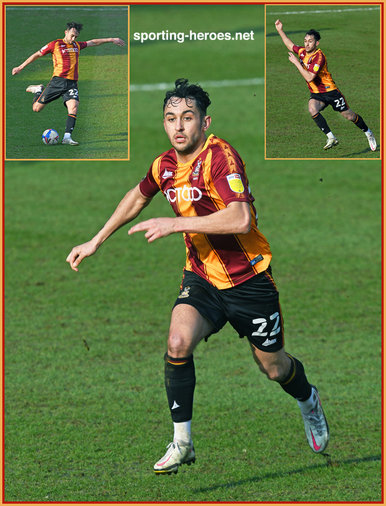 Levi SUTTON - Bradford City FC - League appearances.