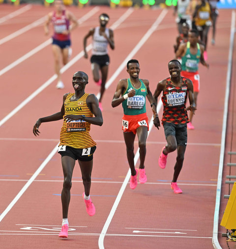 Joshua CHEPTEGEI - Uganda - Third 10,000m Gold at a World Championships.