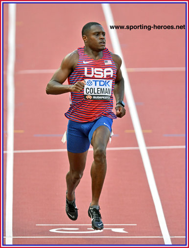 Christian COLEMAN - U.S.A. - 5th in 100m at  2023 World Championships