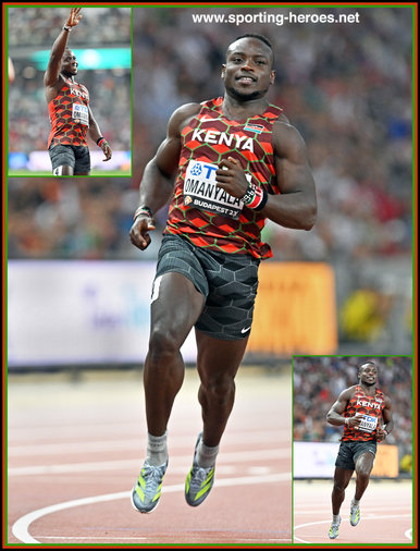 Ferdinand  OMANYALA - Kenya - 7th in 100m at 2023 World Championships