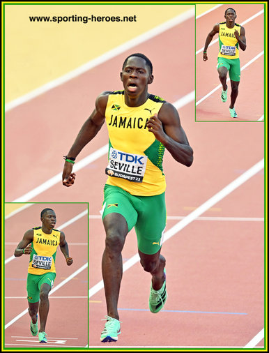 Oblique  SEVILLE - Jamaica - Relay bronze medal & 4th in 100m at World Champs.