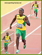 Oblique SEVILLE - Jamaica - Relay bronze medal & 4th in 100m at World Champs.