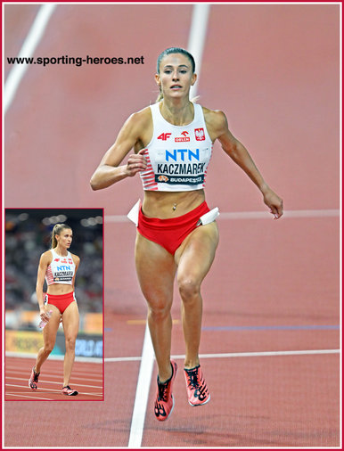 Natalia KACZMAREK - Poland - 400m silver medal at World Championships.