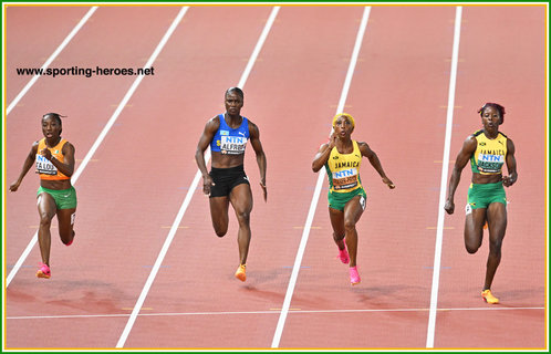 Marie-Josee TA LOU - Ivory Coast - 4th in 100m at World Championships.