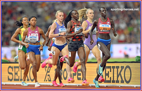 Athing MU - U.S.A. - 800m bronze medal at World Championships.