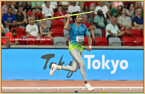 D.P. MANU - India - 6th at 2023 World Championships.