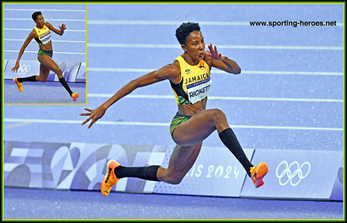 Shanieka RICKETTS - Jamaica - Triple jump silver medal at 2024 Paris Olympics.