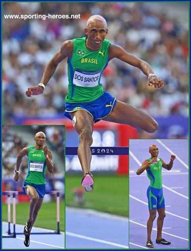 Alison DOS SANTOS - Brazil - 400m hurdles bronze medal at 2024 Olympic Games.