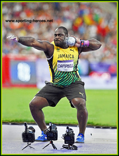 Rajindra CAMPBELL - Jamaica - Bronze medal in shot put at 2024 Olympics.