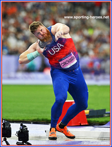 Ryan CROUSER - U.S.A. - Third Olympic Games shot put Gold.