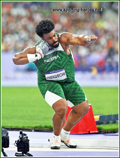 Chukwuebuka ENEKWECHI - Nigeria - Sixth in shot put at Paris Olympics.