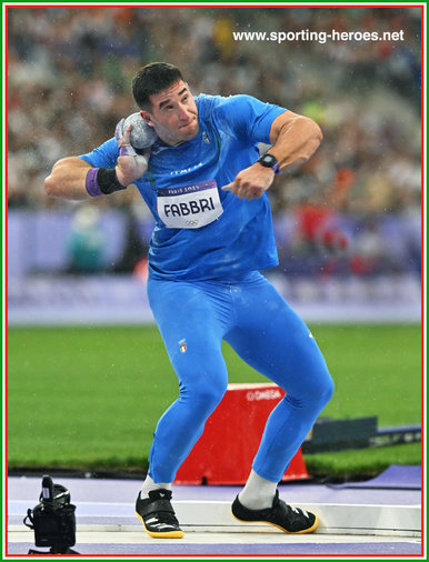 Leonardo FABBRI - Italy - Fifth in shot put at 2024 Olympic Games.