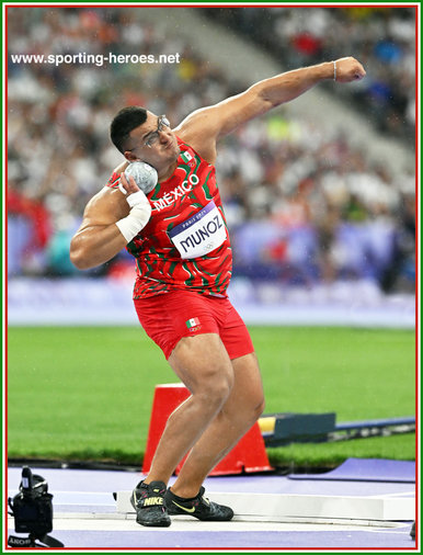 Uziel MUNOZ - Mexico - Eighth in shot put at 2024 Olympic Games.
