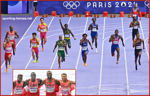 Andre De GRASSE - Canada - 4x100m Gold medal at 2024 Olympic Games.