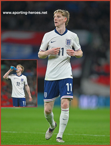 Anthony GORDON - England - 2024 UEFA Nations League, Group Stage.