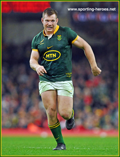 Johan GROBBELAAR - South Africa - International Rugby Union Caps.