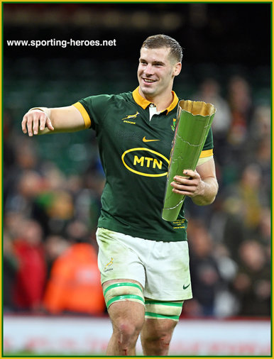 Cameron HANEKOM - South Africa - International Rugby Union Caps.