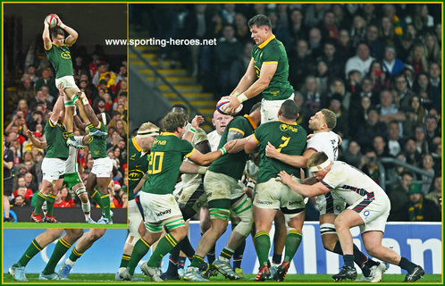 Francois LOUW - South Africa - International Rugby Union Caps.