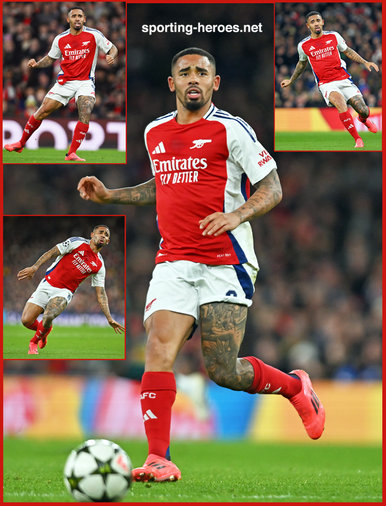 Gabriel JESUS - Arsenal FC - 2024-2025 Champions League games.