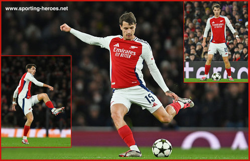 Jakub KIWIOR - Arsenal FC - 2024-2025 Champions League games.