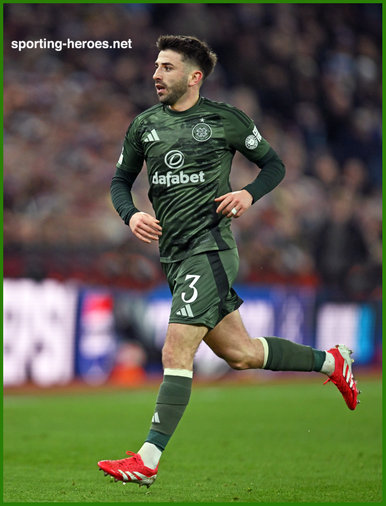 Greg TAYLOR - Celtic FC - 2024-2025 Champions League games.